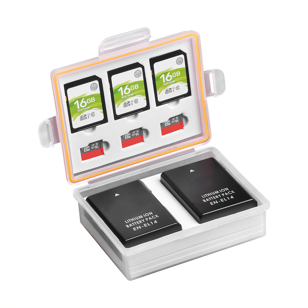 Memory Card Case - Camera Battery Storage Box SD TF