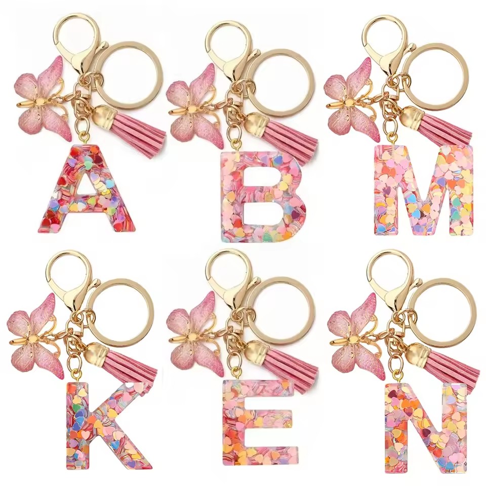 Photography Font - Fashion A-Z Letters Acrylic Keychain for