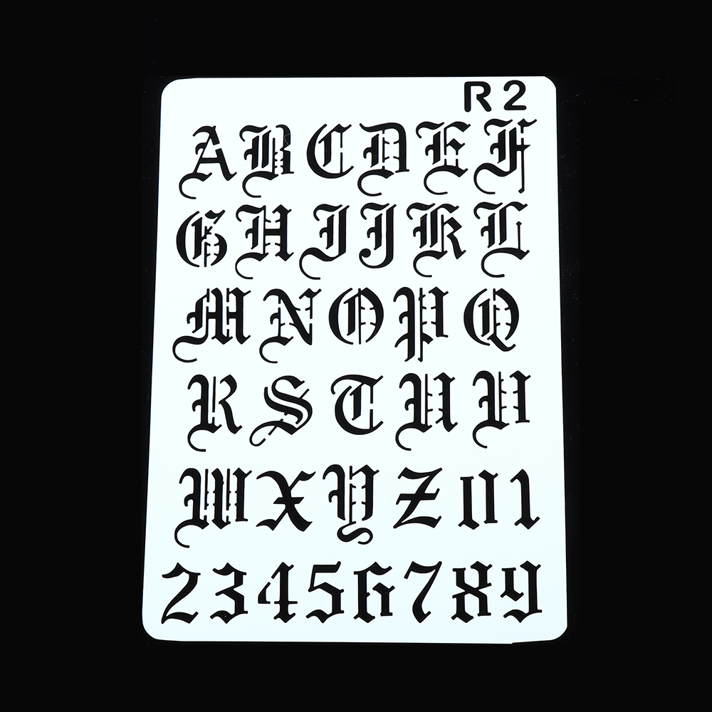 Photography Font - New Hollow Layering Stencils Wall Painting