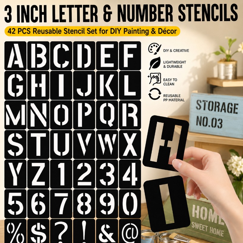Photography Font - Fromthenon 3 Inch Letter Number Stencil