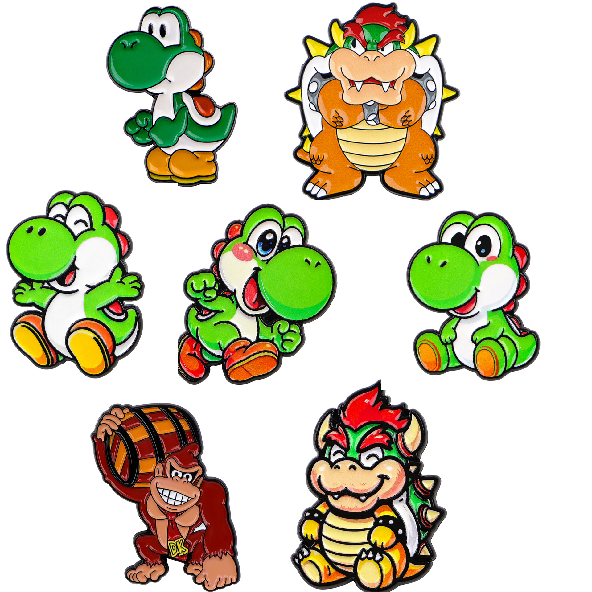 Photography Jacket - 3-4pcs Cute Cartoon Game Character Metal