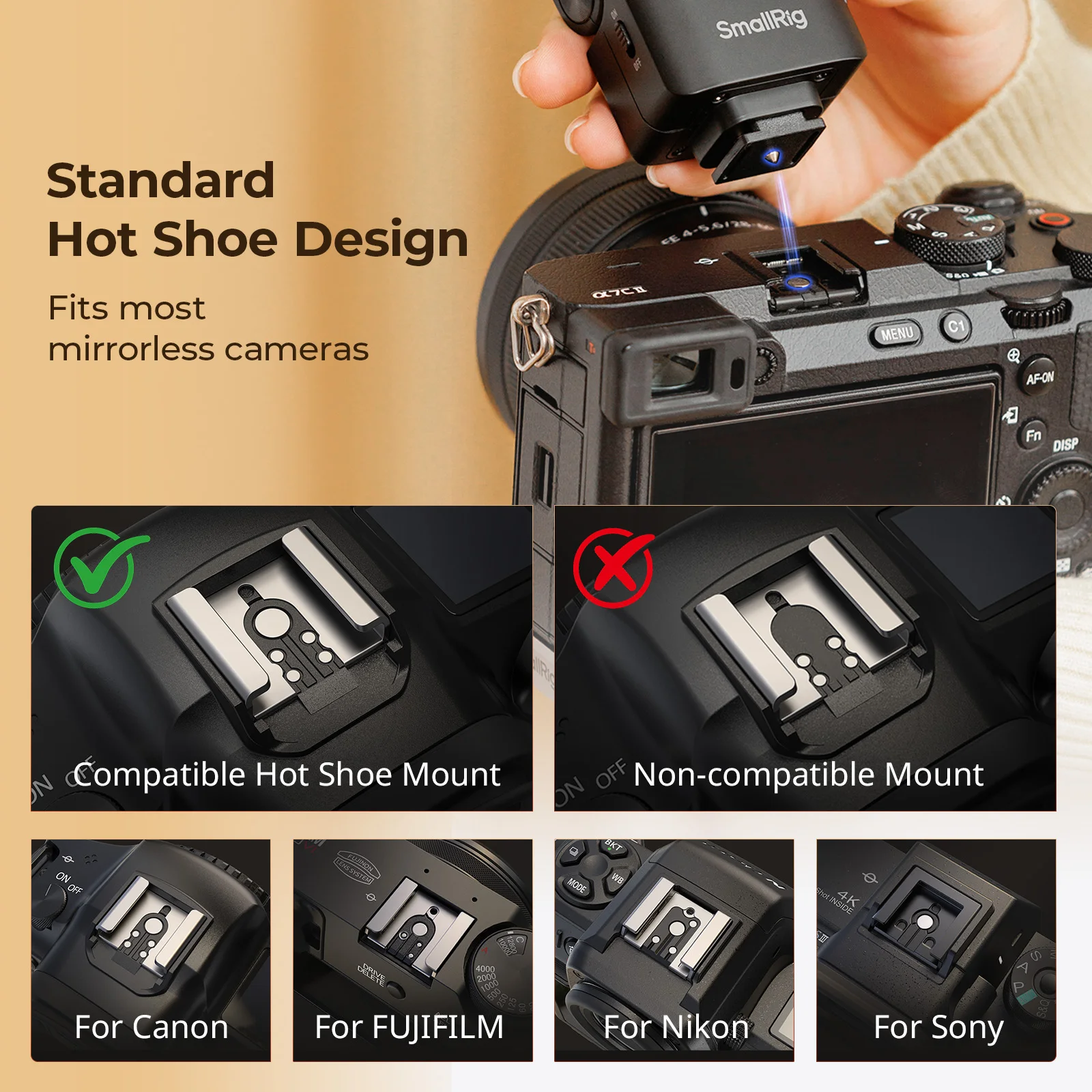 Speedlite Flash External - SmallRig 5883 Mini External Flash Speedlite