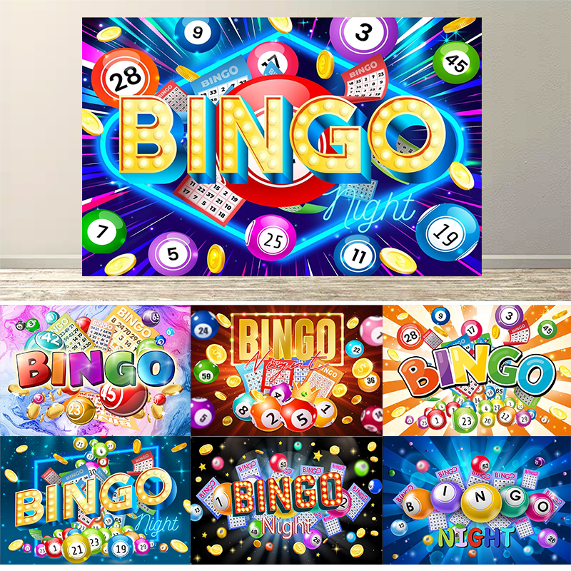 Photography Contest - Colorful Bingo Night Backdrop Winning Snooker