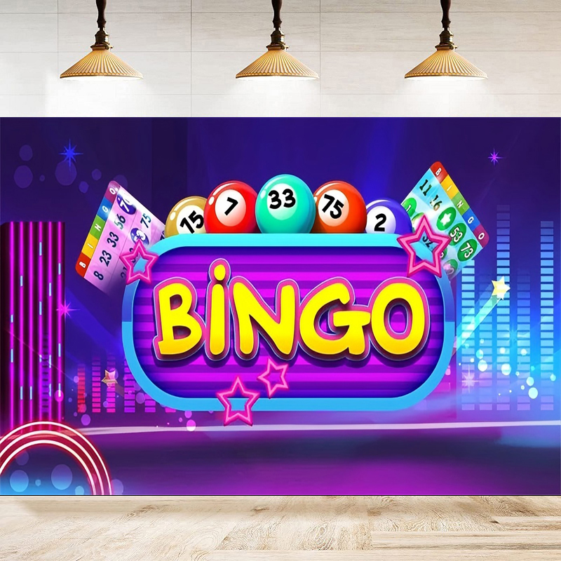 Photography Contest - Bingo Night Photography Backdrop Neon Snooker