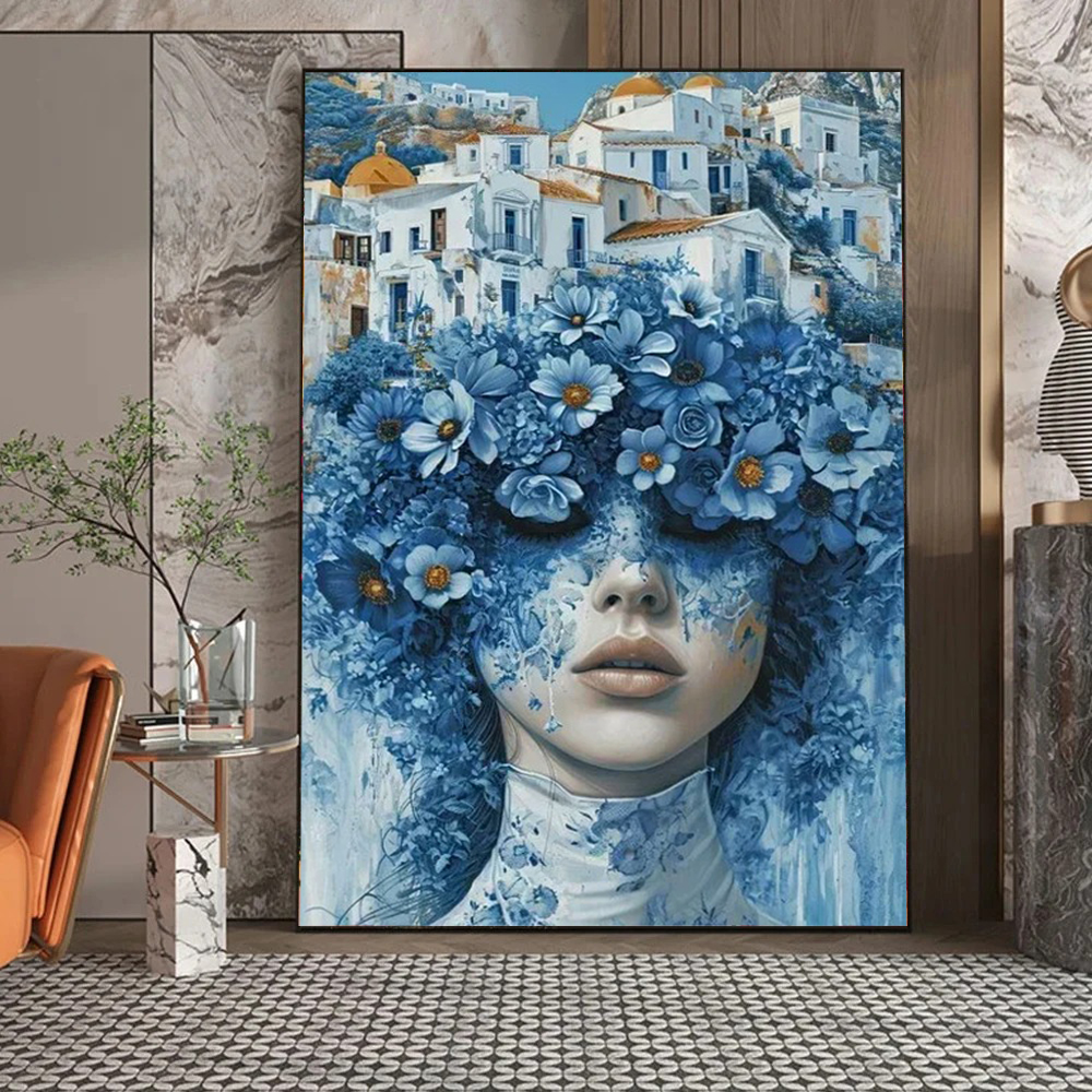 Photography Trend - Colorful Fashion Mystical Floral Woman Canvas
