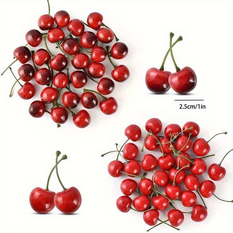 Photography Of Food - 30Pcs Fake Cherry Artificial Fruit Model