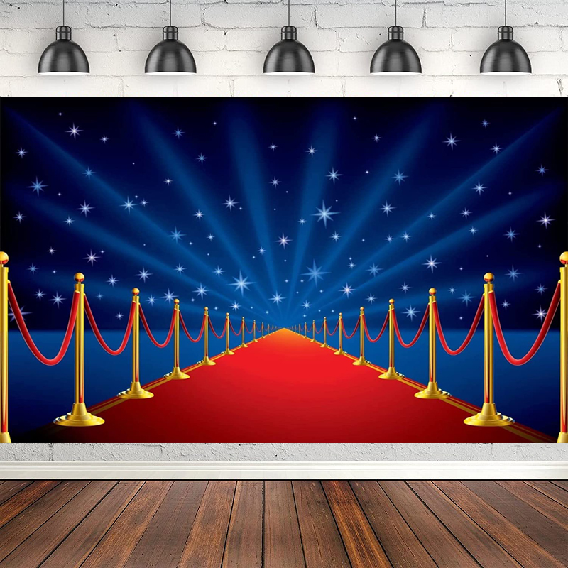 Photography Awards - Red Carpet Stage Photography Backdrop Blue