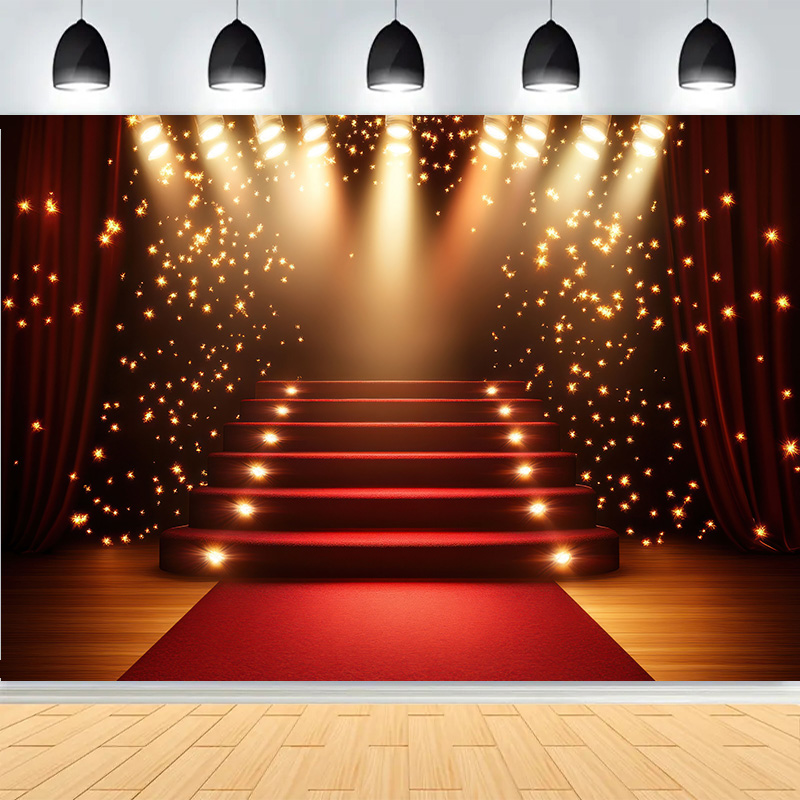 Photography Awards - Red Carpet Stage Shining Spotlights Photography