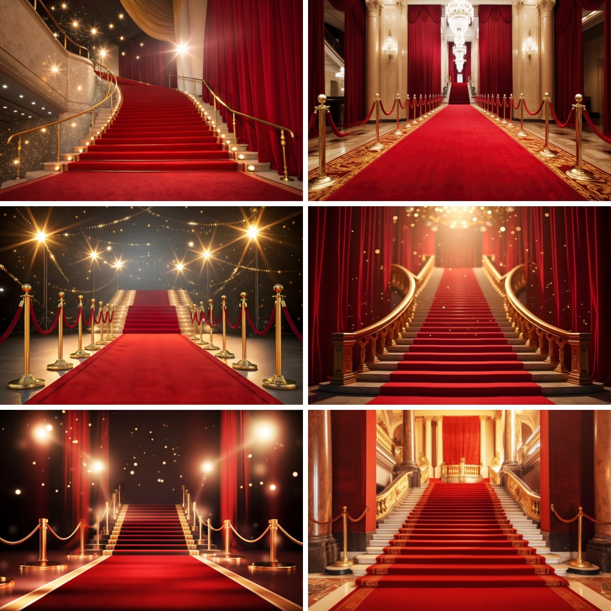 Photography Awards - Red Carpet Theme Background Collection Gold