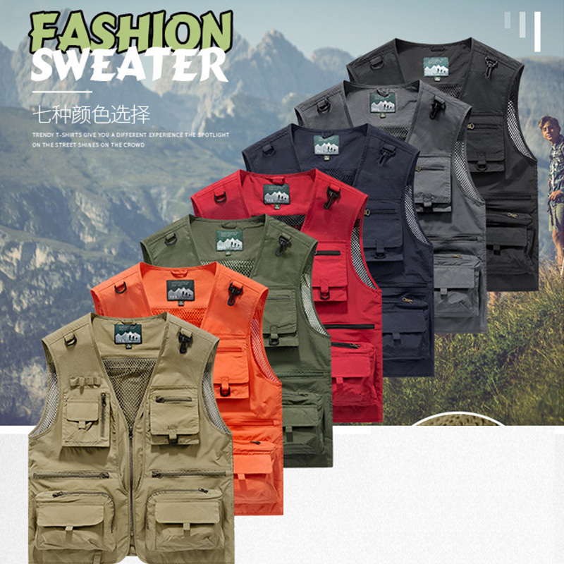 Photography Jacket - Spring and Autumn Mesh Quick-Dry Vest