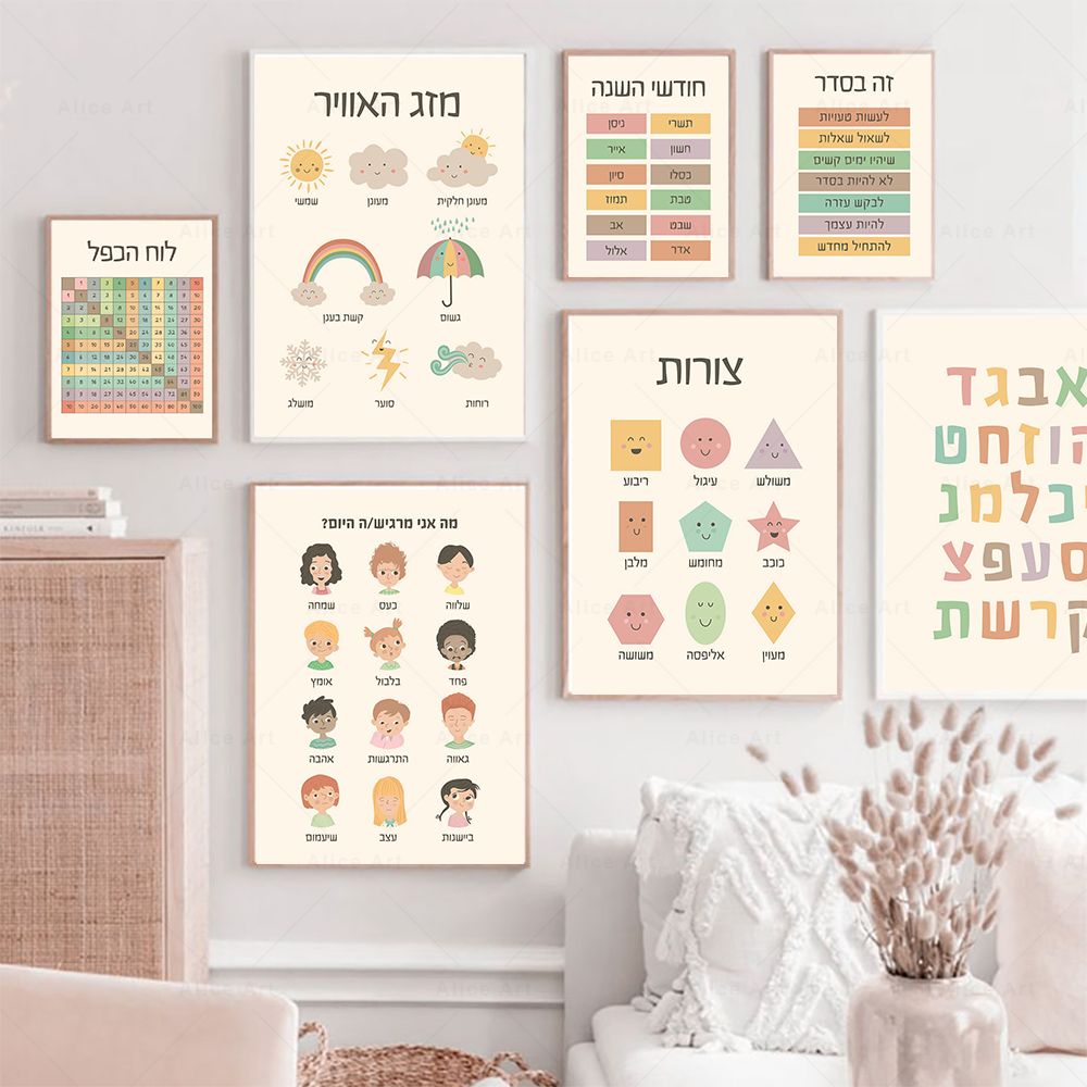Photography Font - Hebrew Letters Alphabet Jewish Number Day