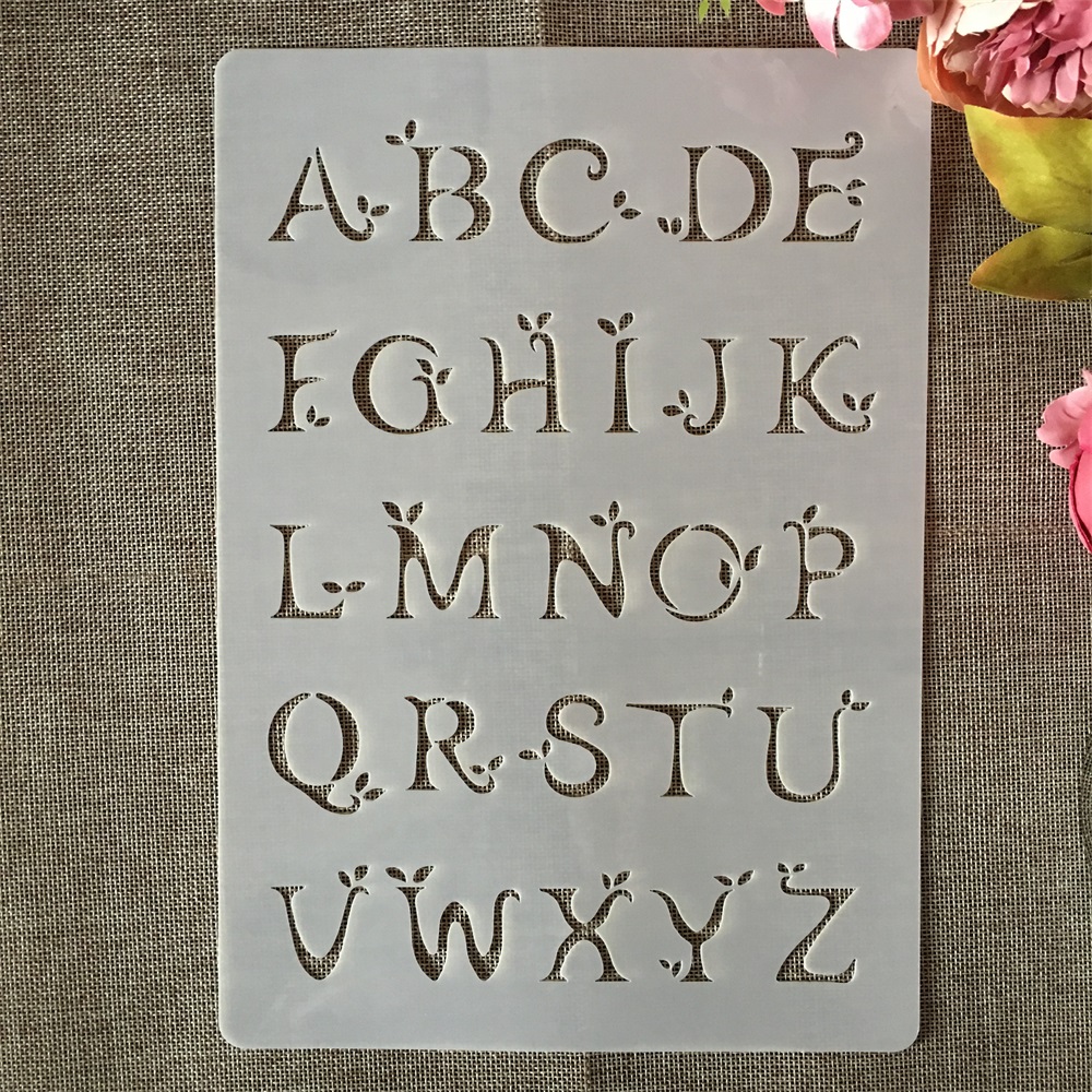 Photography Font - A4 29cm Alphabet English Letters Type
