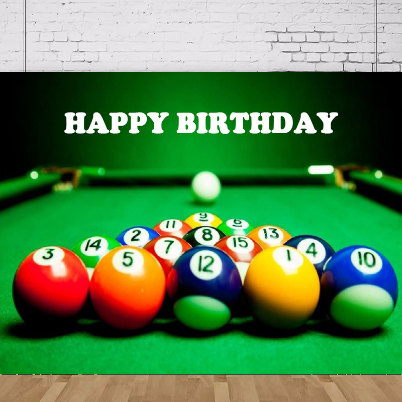 Photography Contest - Birthday Party Photography Backdrop Billiard Pool