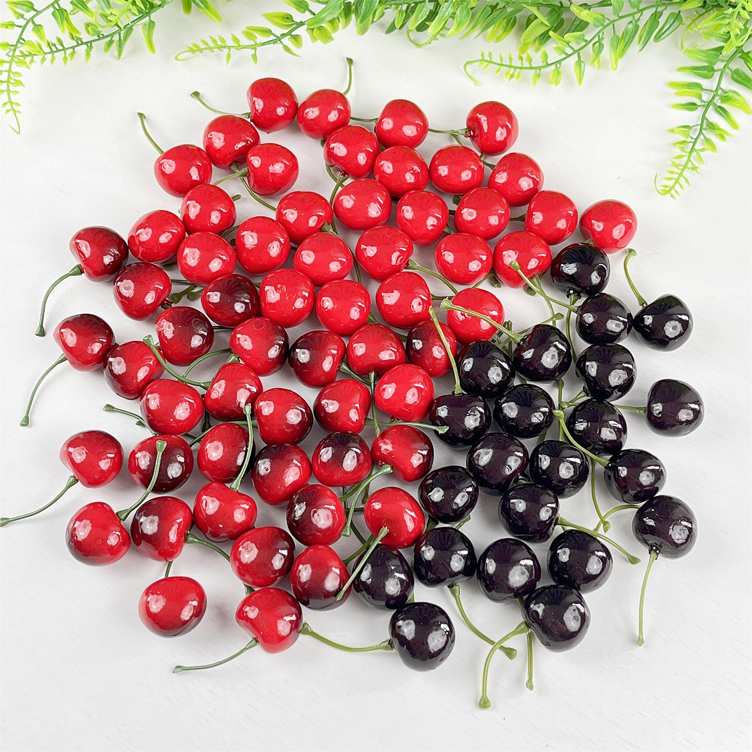 Photography Of Food - 50PCS Artificial Cherry Fake Fruit Model