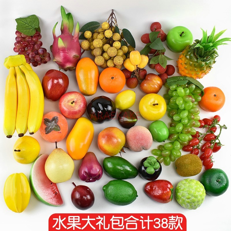 Photography Of Food - 38pcs Simulated fruit model, plastic fake