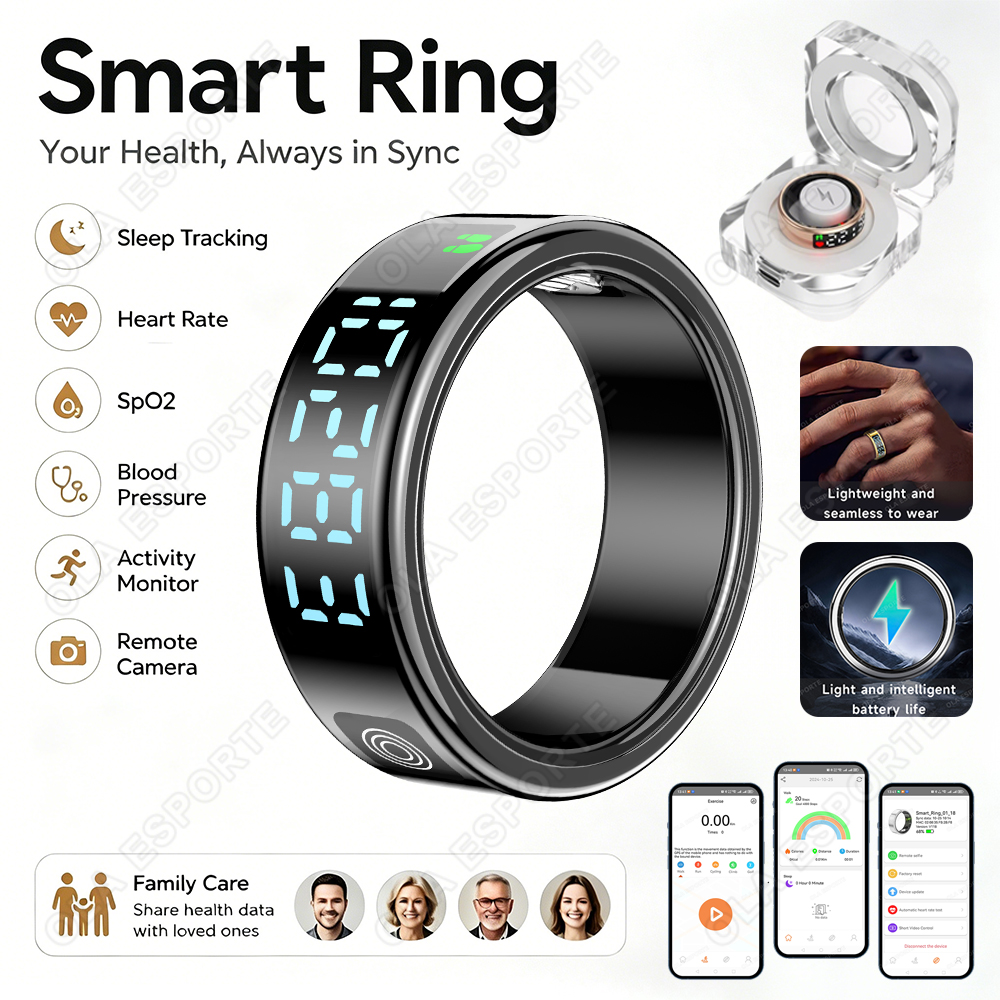 Photography Digital - Smart Ring Digital Display Fitness Tracker