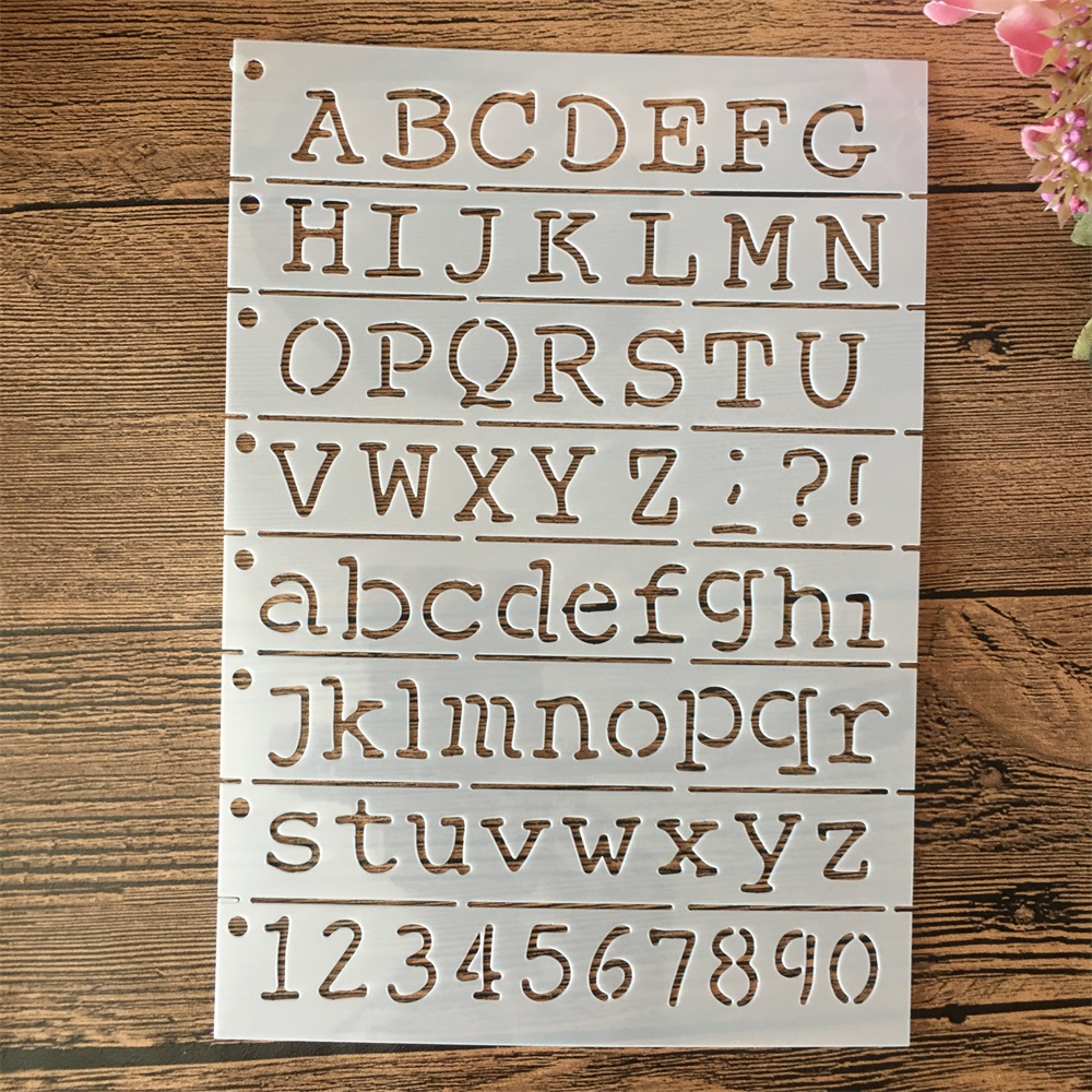 A5 21cm Alphabet Letters Layer - Photography Font ulasan dan harga