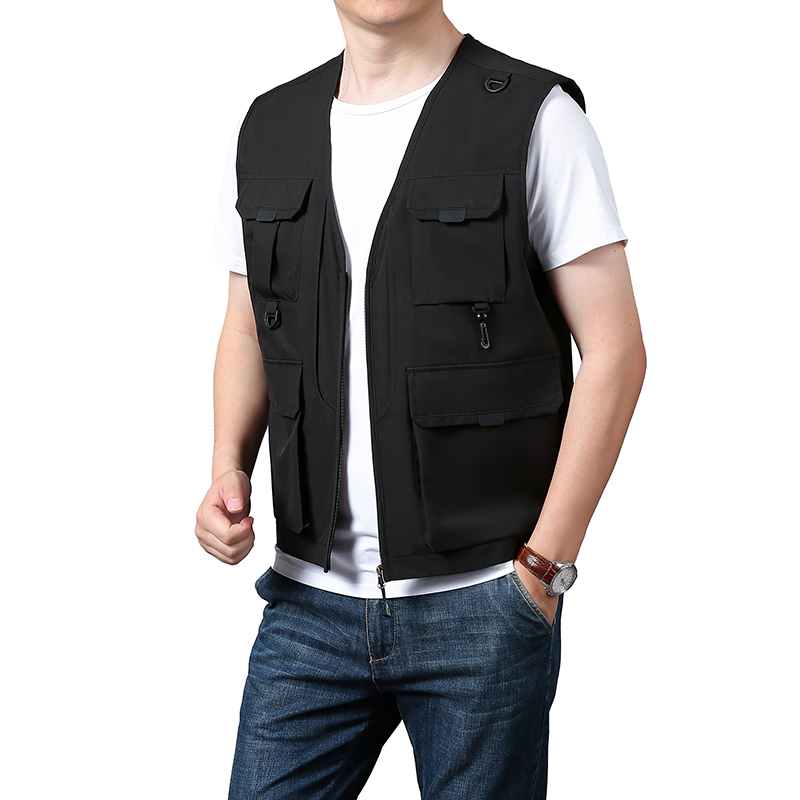 6xl Big Size Multi-Pocket Vest - Photography Jacket ulasan dan harga