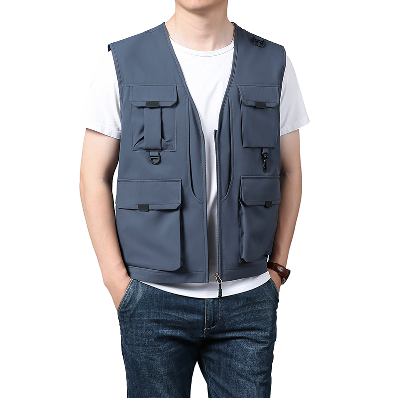 6xl Big Size Multi-Pocket Vest - Photography Jacket ulasan dan harga