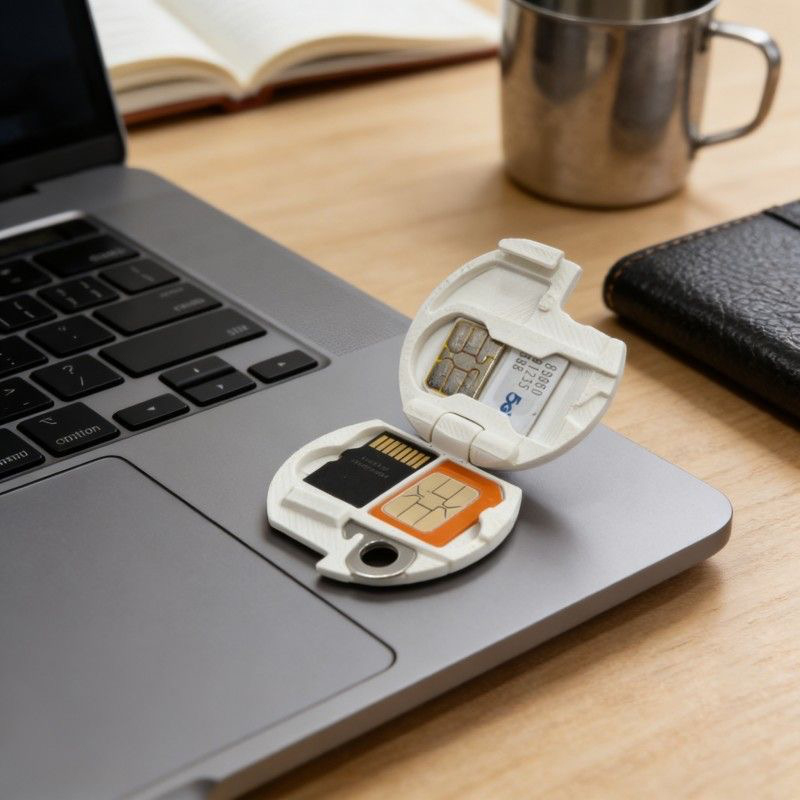 3D Printed SIM & TF Card Holde - Memory Card Case ulasan dan harga