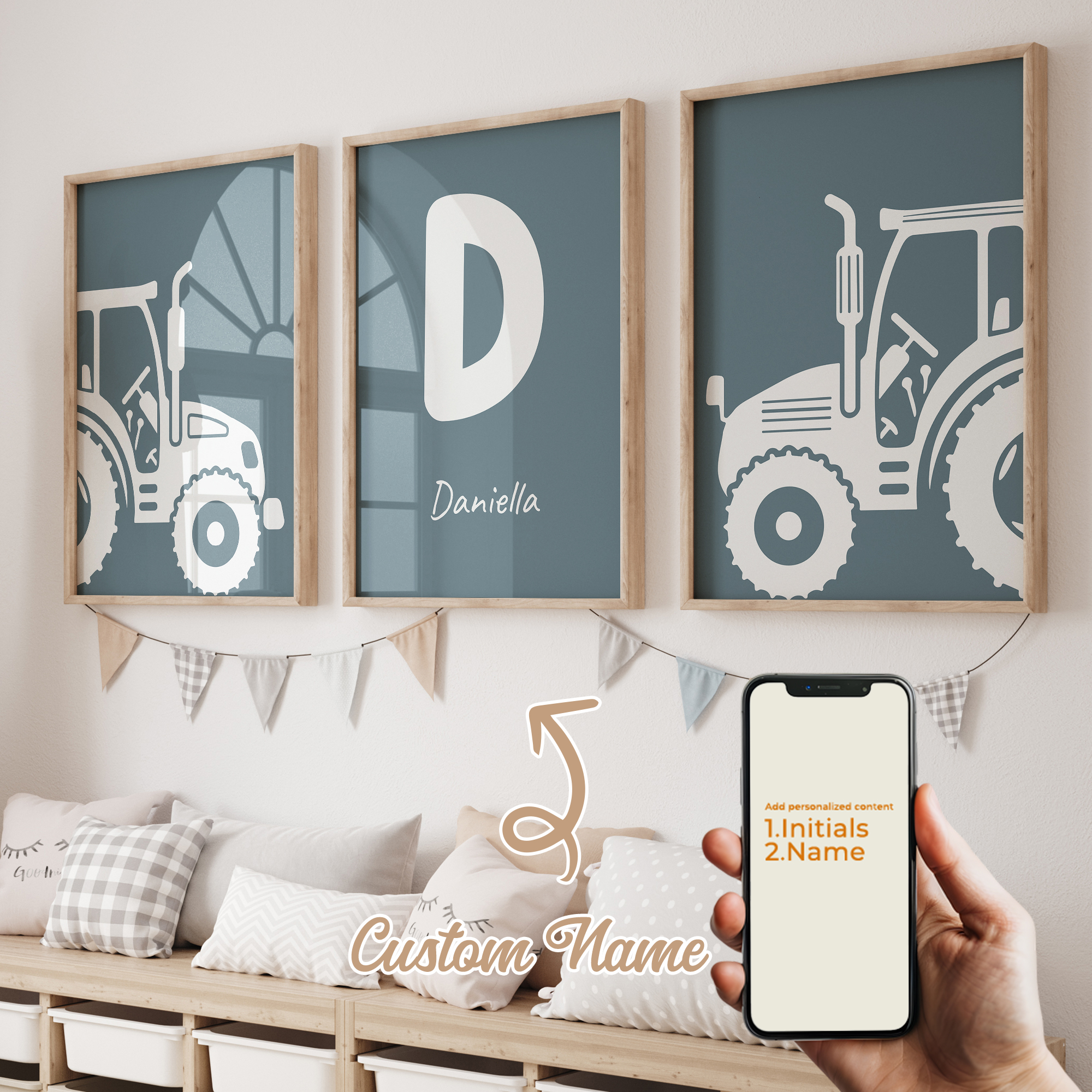 3pcs Personalized Custom Name  - Photography Interior ulasan dan harga