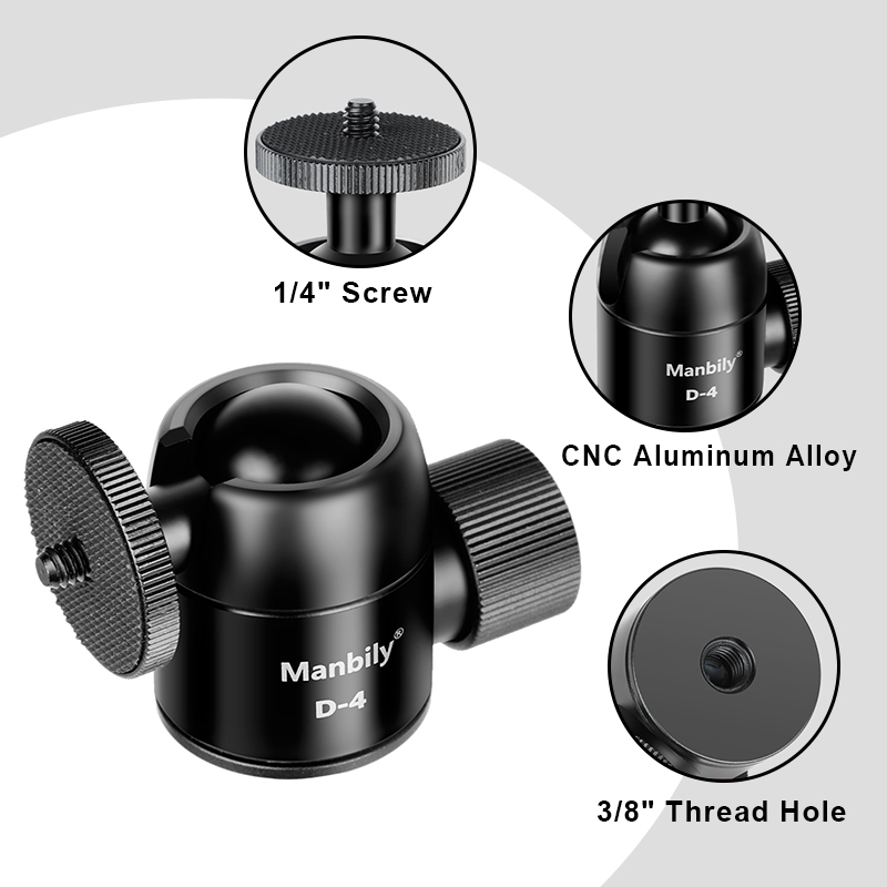 Manbily Camera Tripod Head 28m - Fluid Head Tripod ulasan dan harga