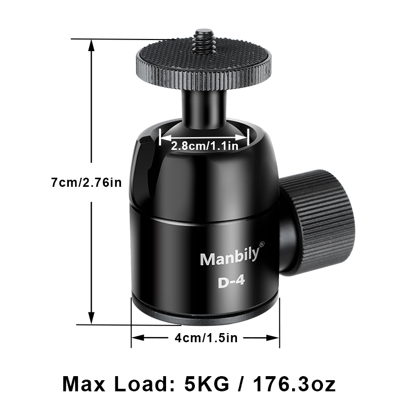 Manbily Camera Tripod Head 28m - Fluid Head Tripod ulasan dan harga