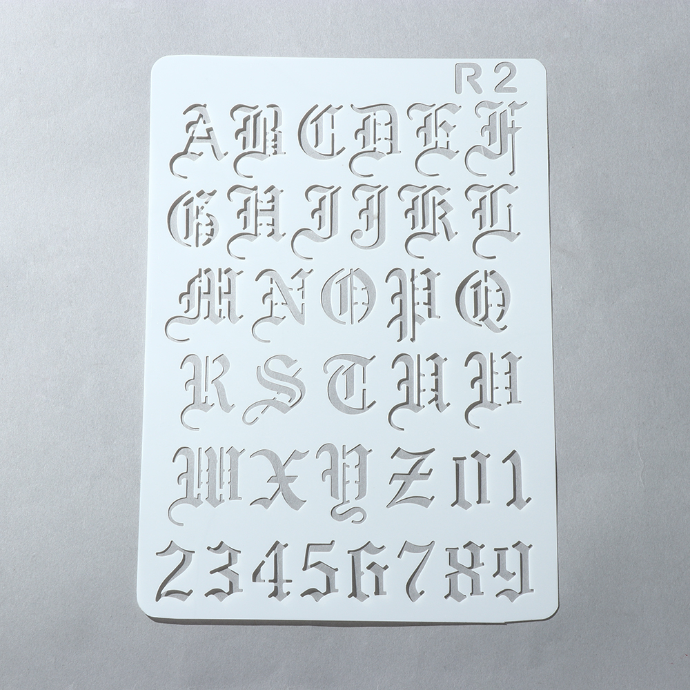 New Hollow Layering Stencils W - Photography Font ulasan dan harga