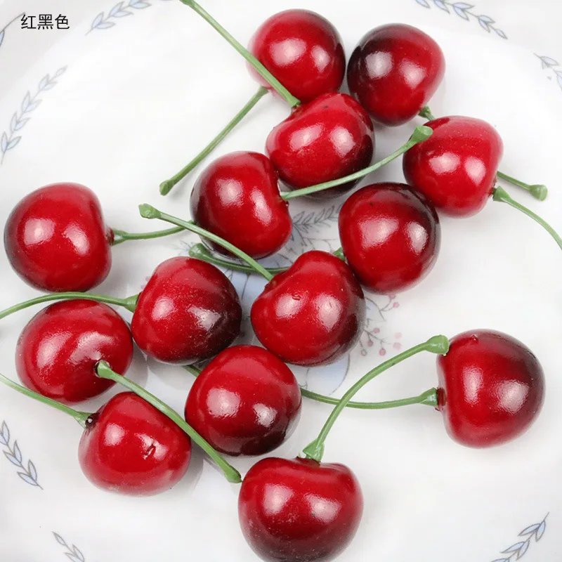 30Pcs Fake Cherry Simulation C - Photography Of Food ulasan dan harga