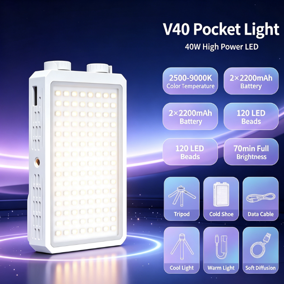 40W LED Video Light Portable P - Photography Video ulasan dan harga