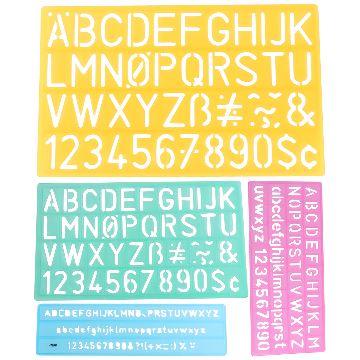 4PCS Alphabet Stencils Set Let - Photography Font ulasan dan harga