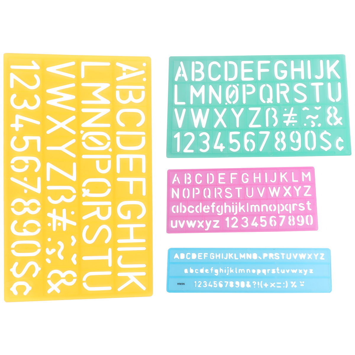 4PCS Alphabet Stencils Set Let - Photography Font ulasan dan harga