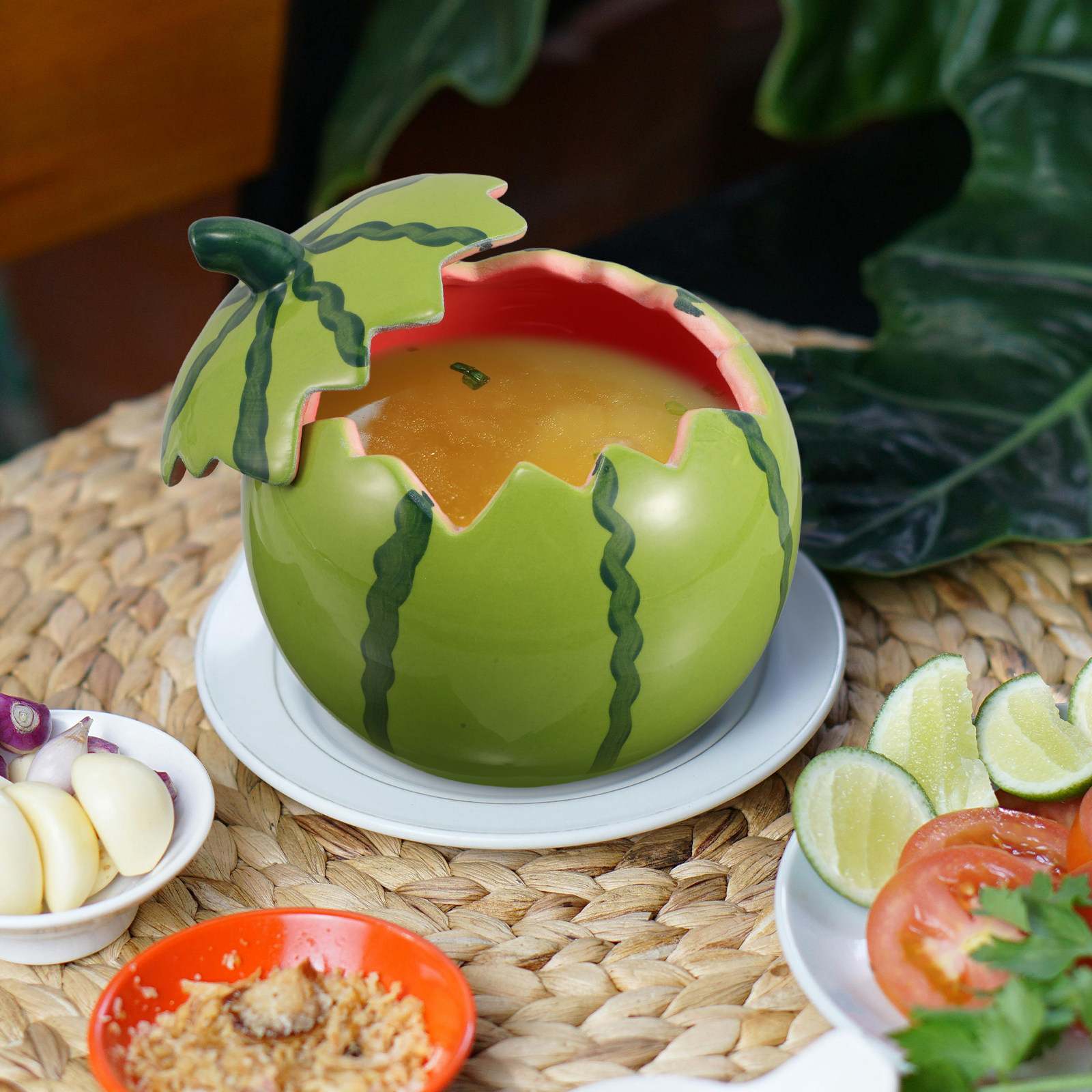 Unique Watermelon Ceramic Bowl - Photography Of Food ulasan dan harga