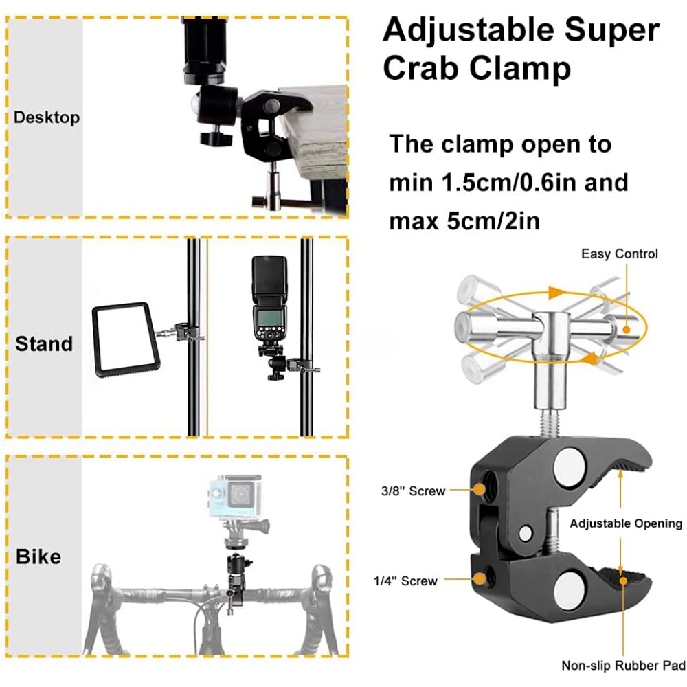 ERIKOLE Super Clamp with 360°  - Fluid Head Tripod ulasan dan harga