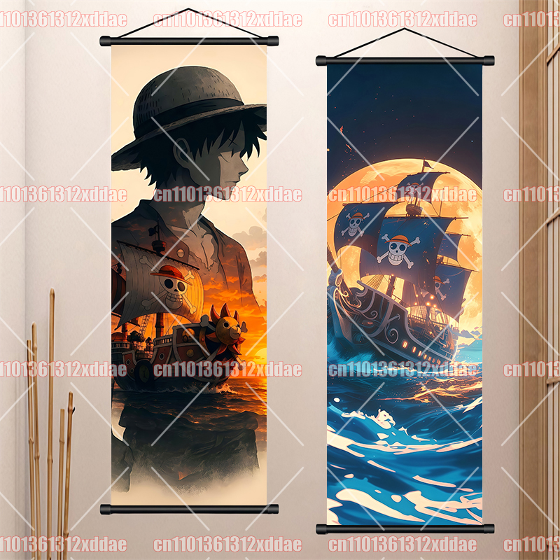 Anime One Piece Scroll Paintin - Photography Interior ulasan dan harga