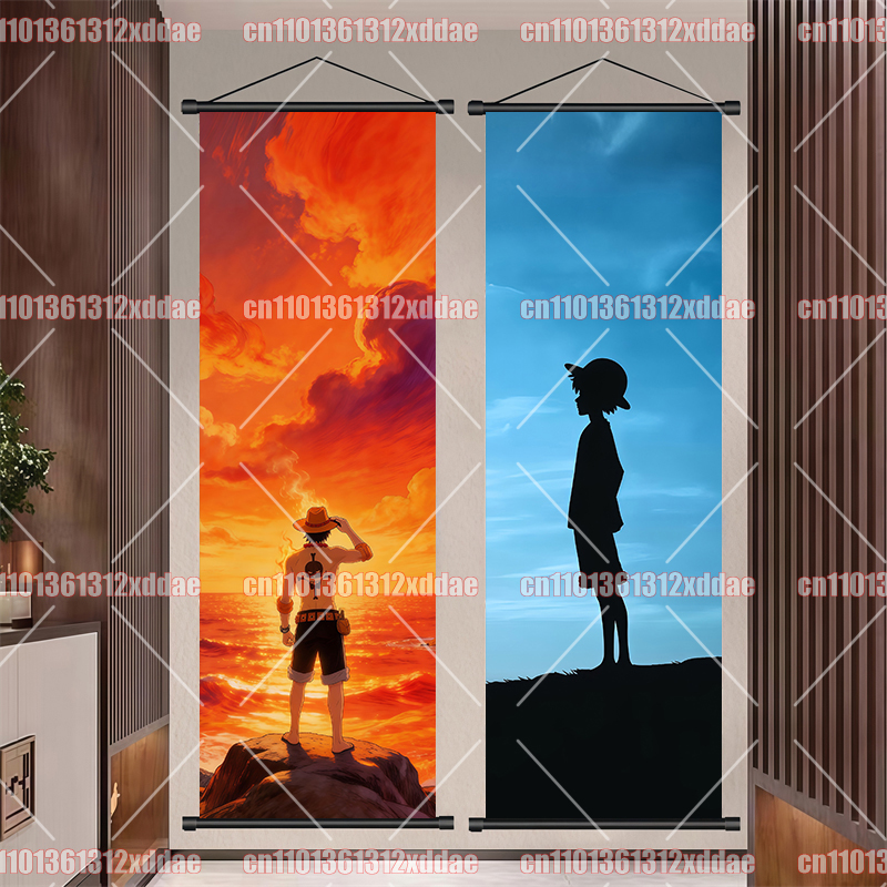 Anime One Piece Scroll Paintin - Photography Interior ulasan dan harga
