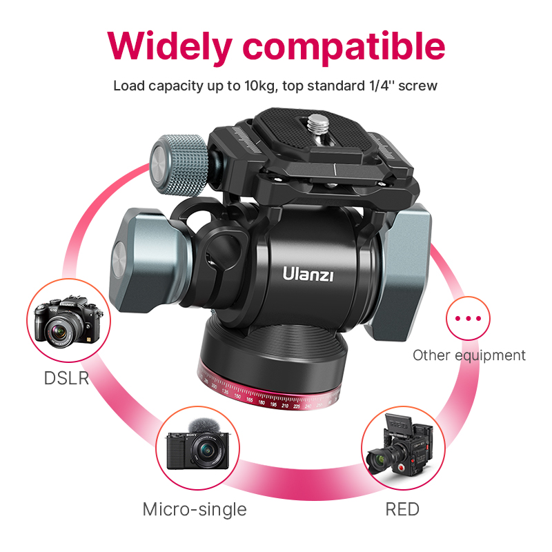 Ulanzi U-190 U190 Panoramic Tr - Fluid Head Tripod ulasan dan harga