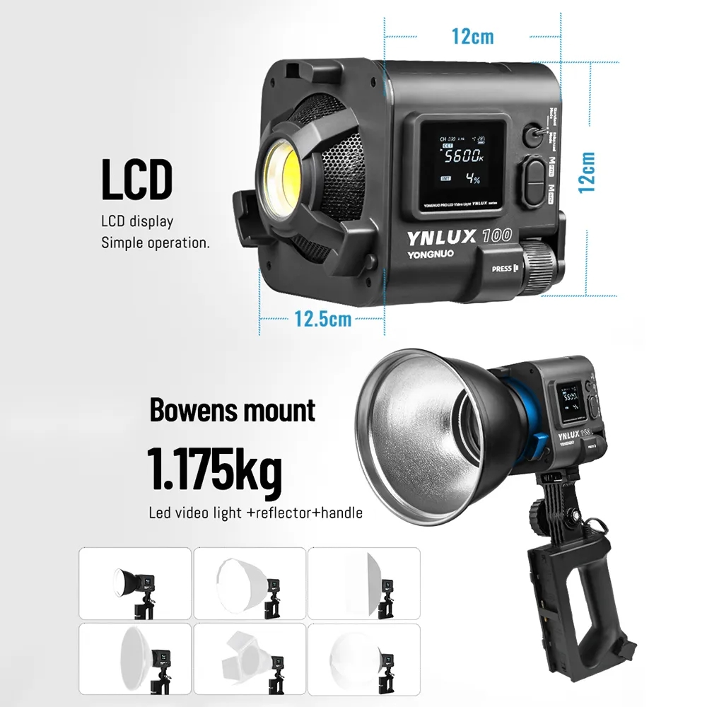YONGNUO YNLUX100 100W 3200K-56 - Photography Video ulasan dan harga