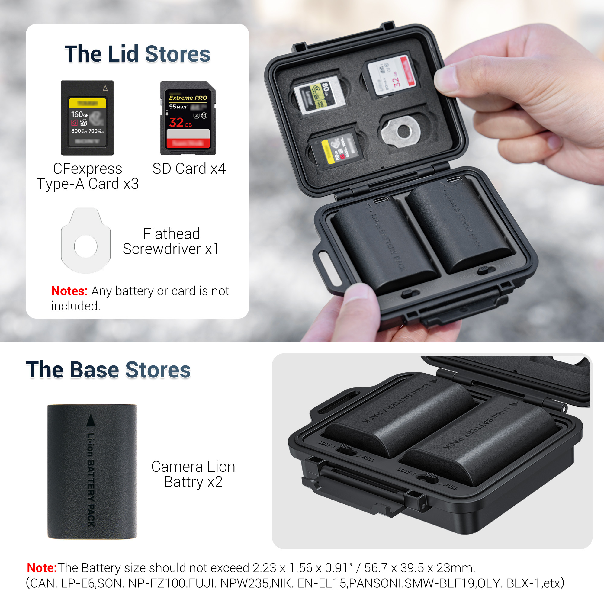 JJC Camera Battery Memory Card - Memory Card Case ulasan dan harga