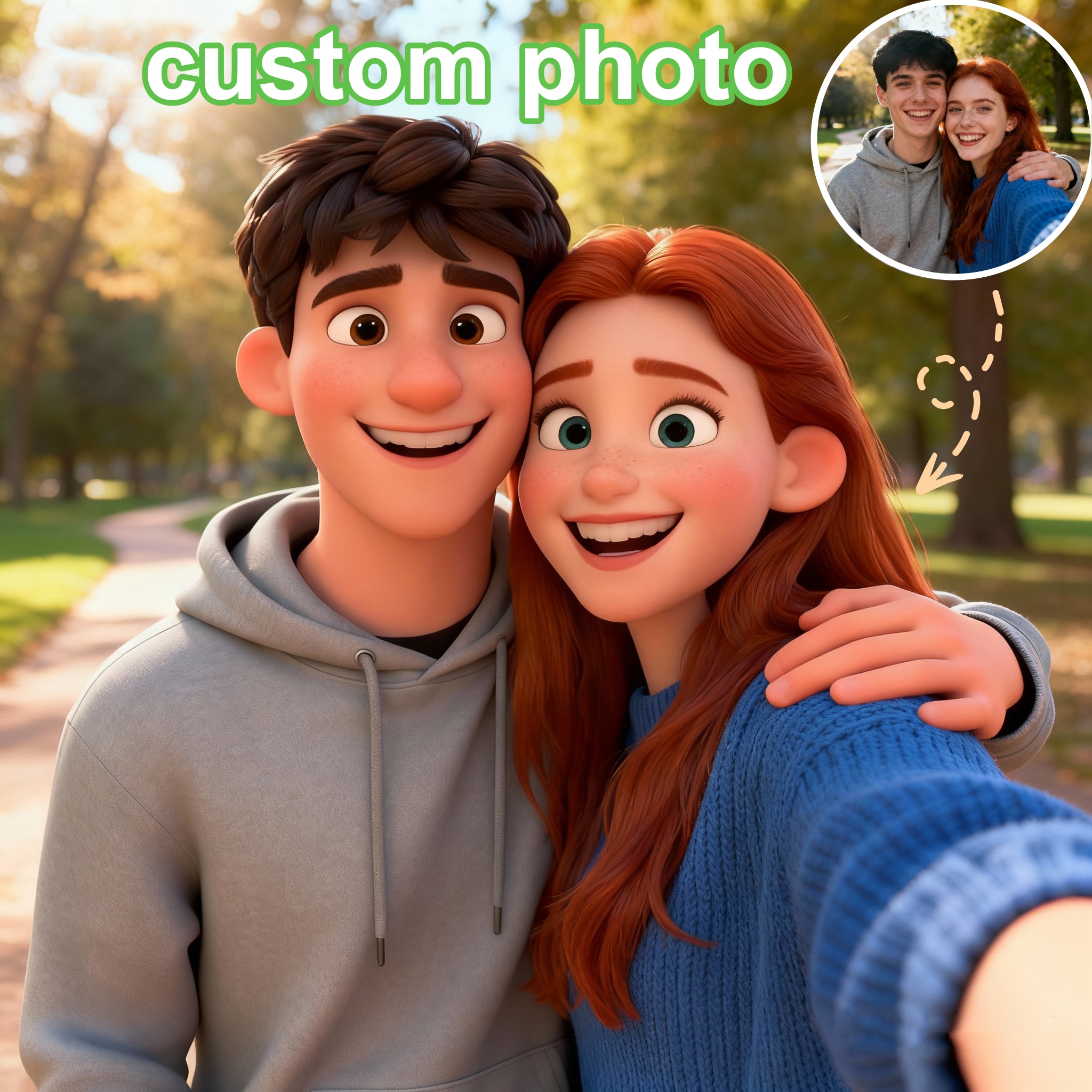 Custom Cartoon-Style Character - Photography Interior ulasan dan harga