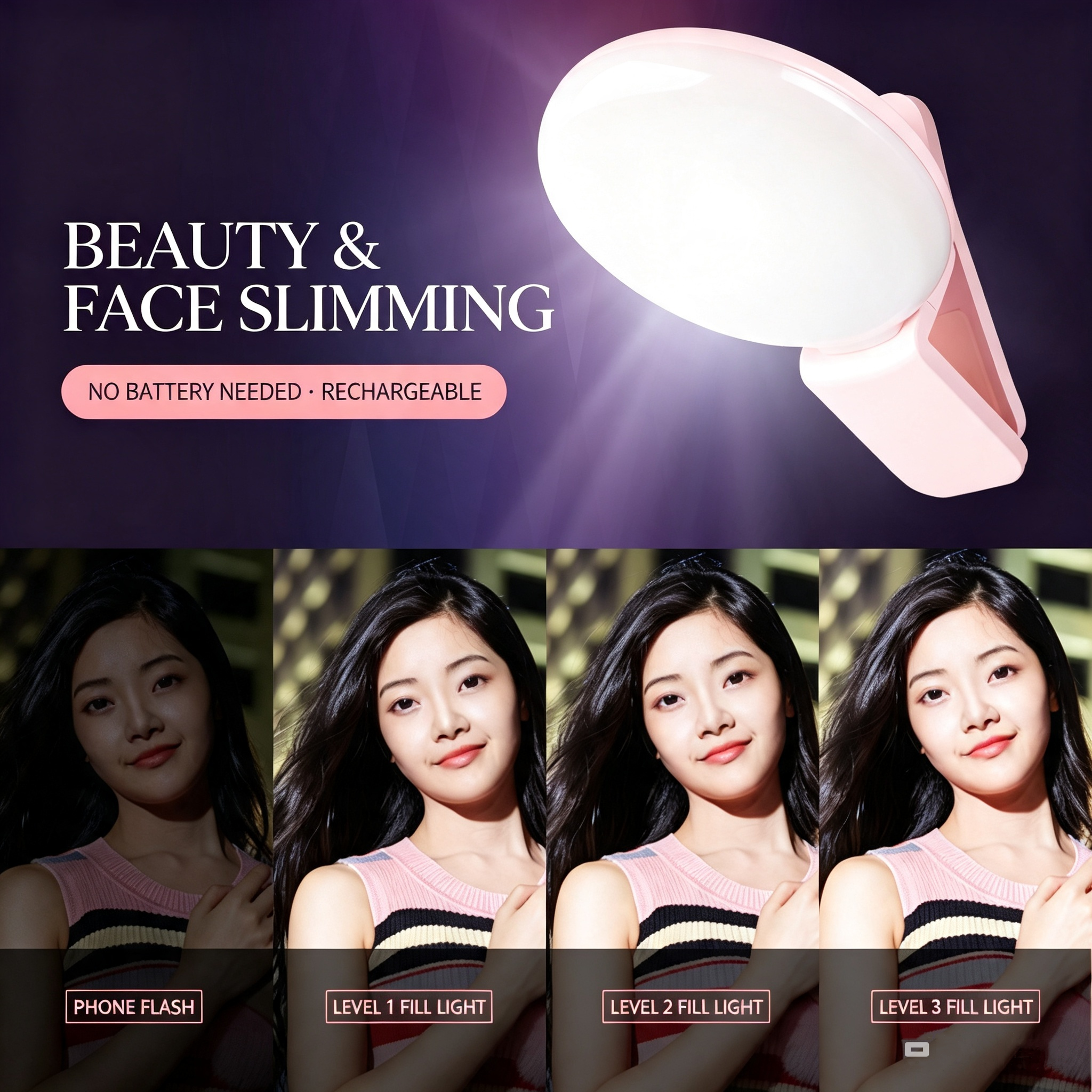Mini Q Round Selfie Fill Light - Photography Video ulasan dan harga