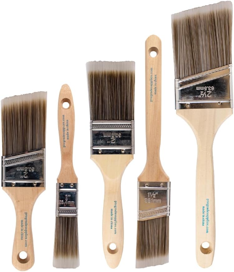 5-Piece Paint Brush Set, Flat  - Photography Angle ulasan dan harga