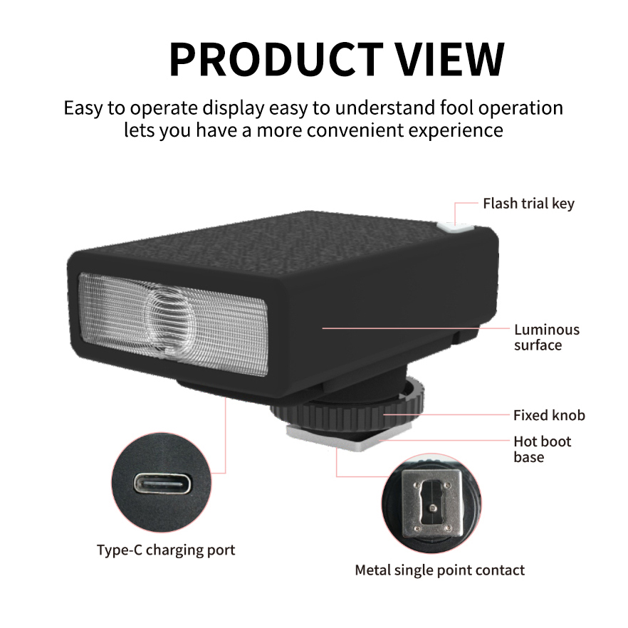 LINIM QU13 Mini Camera Flash S - Speedlite Flash External ulasan dan harga