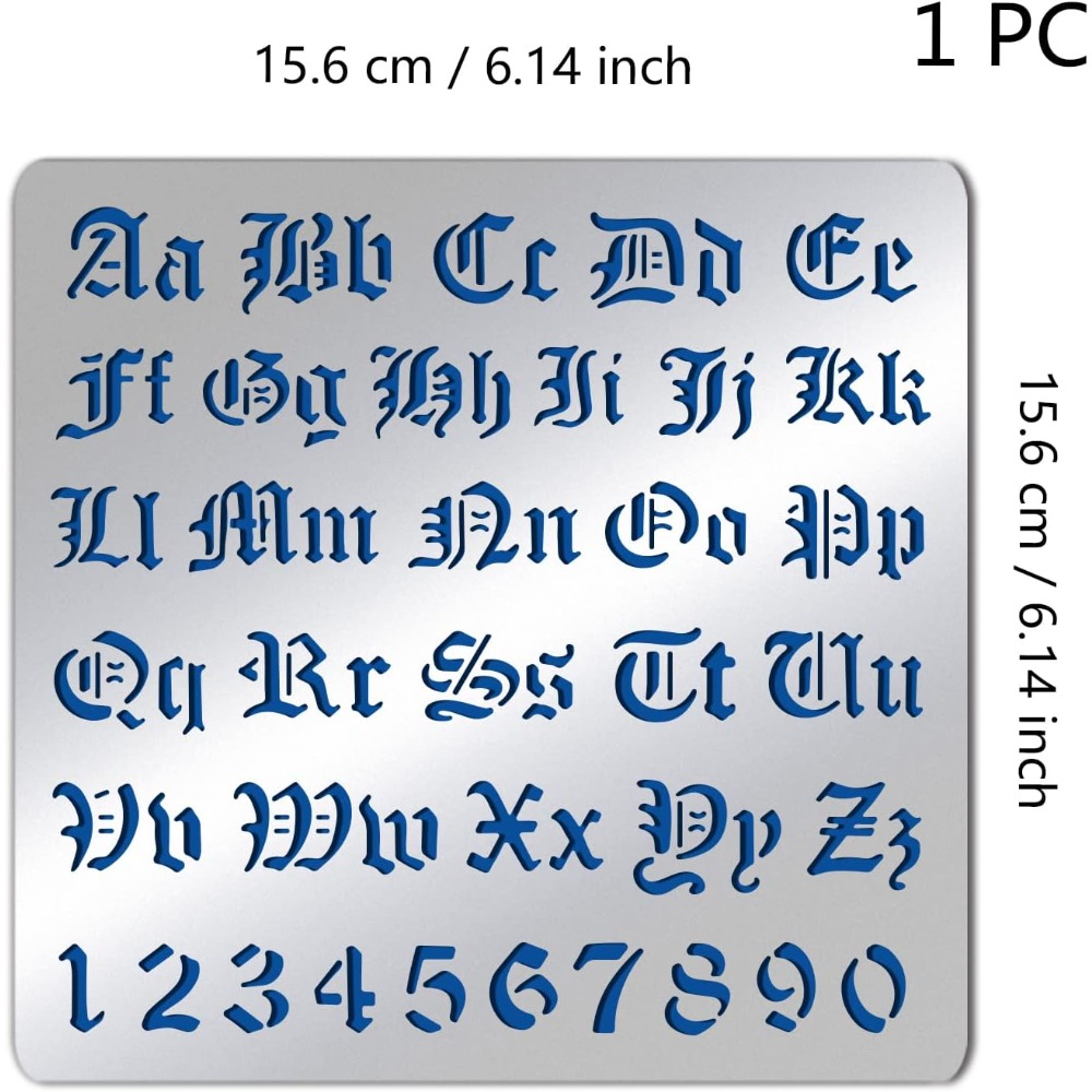 Matte Metal Letters Stencils G - Photography Font ulasan dan harga
