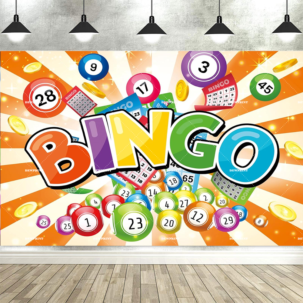 Colorful Bingo Night Backdrop  - Photography Contest ulasan dan harga
