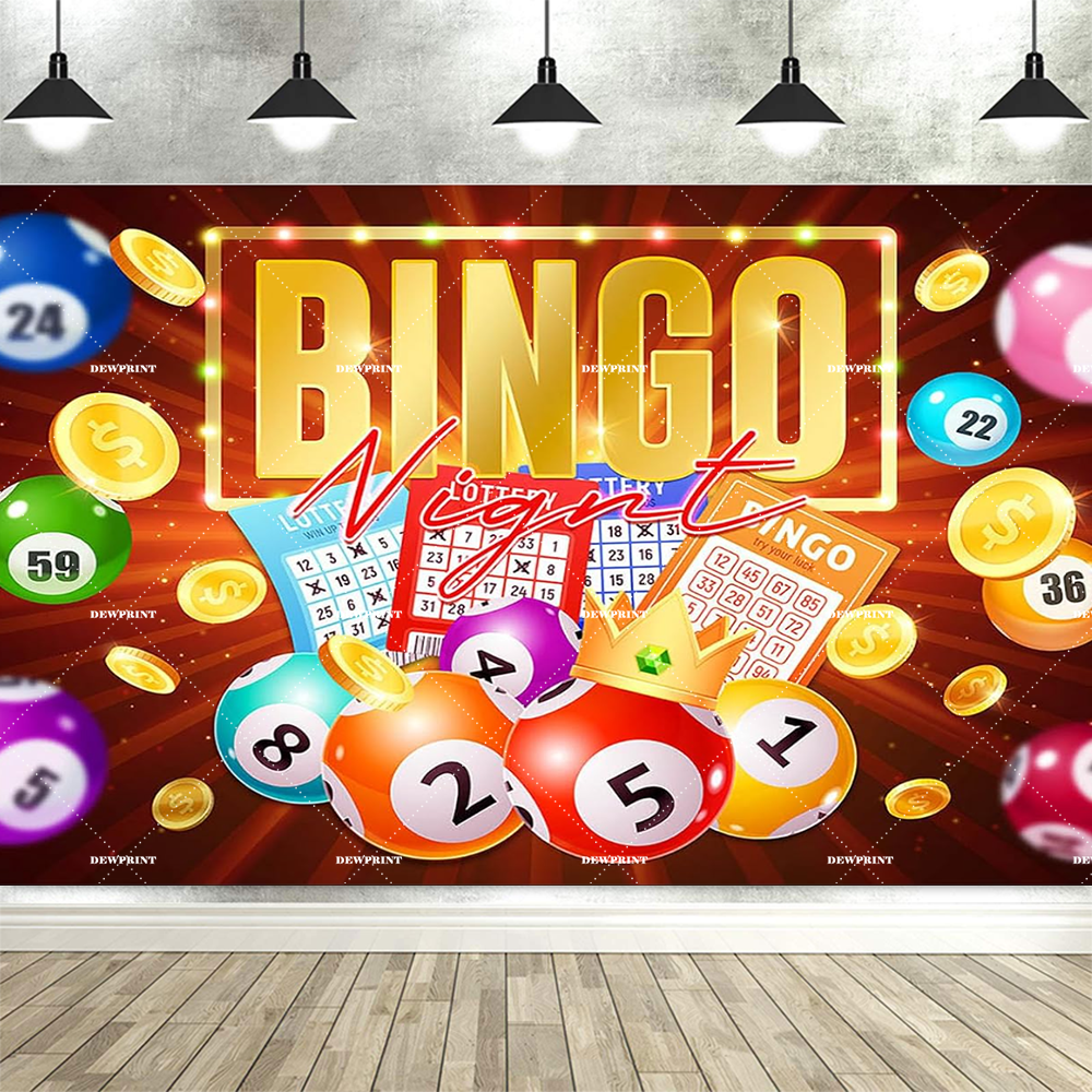 Colorful Bingo Night Backdrop  - Photography Contest ulasan dan harga
