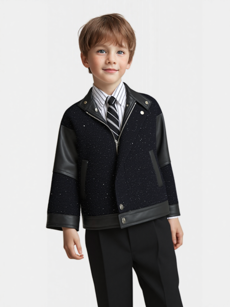 Gentleman Kids Shiny Motorcycl - Photography Jacket ulasan dan harga