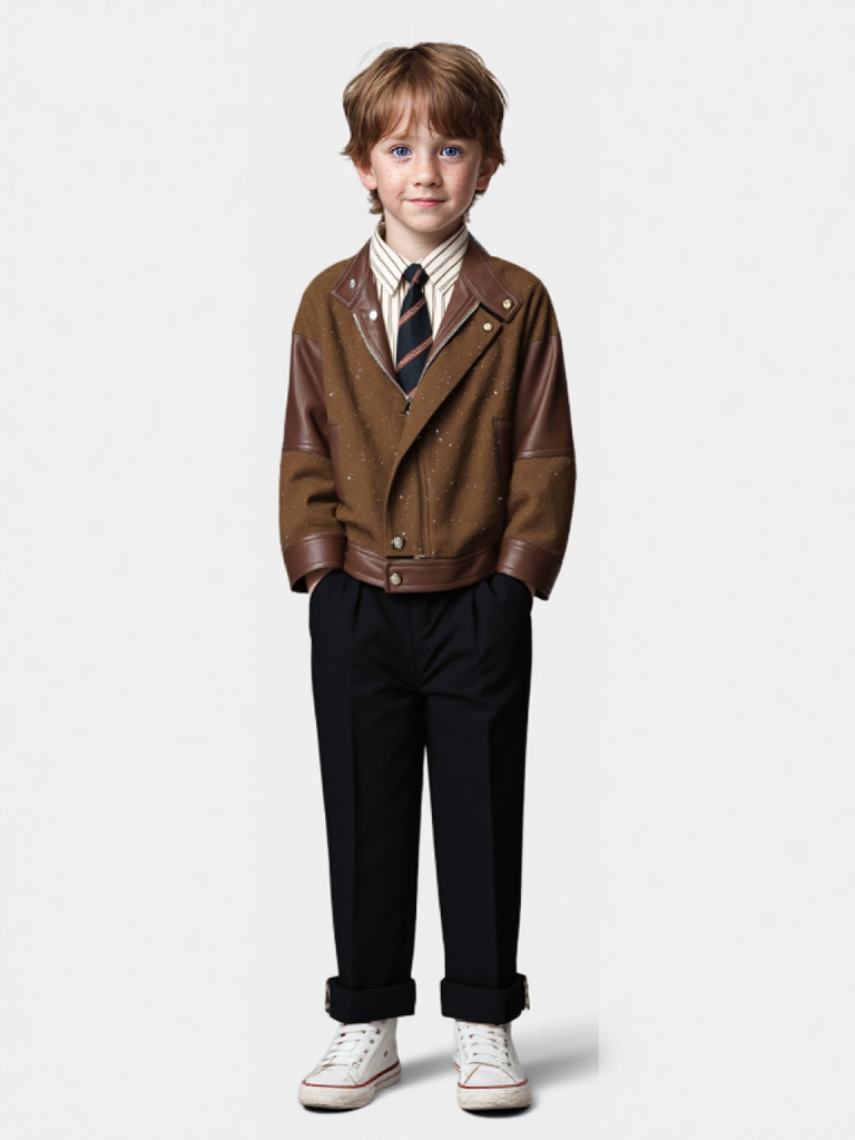 Gentleman Kids Shiny Motorcycl - Photography Jacket ulasan dan harga
