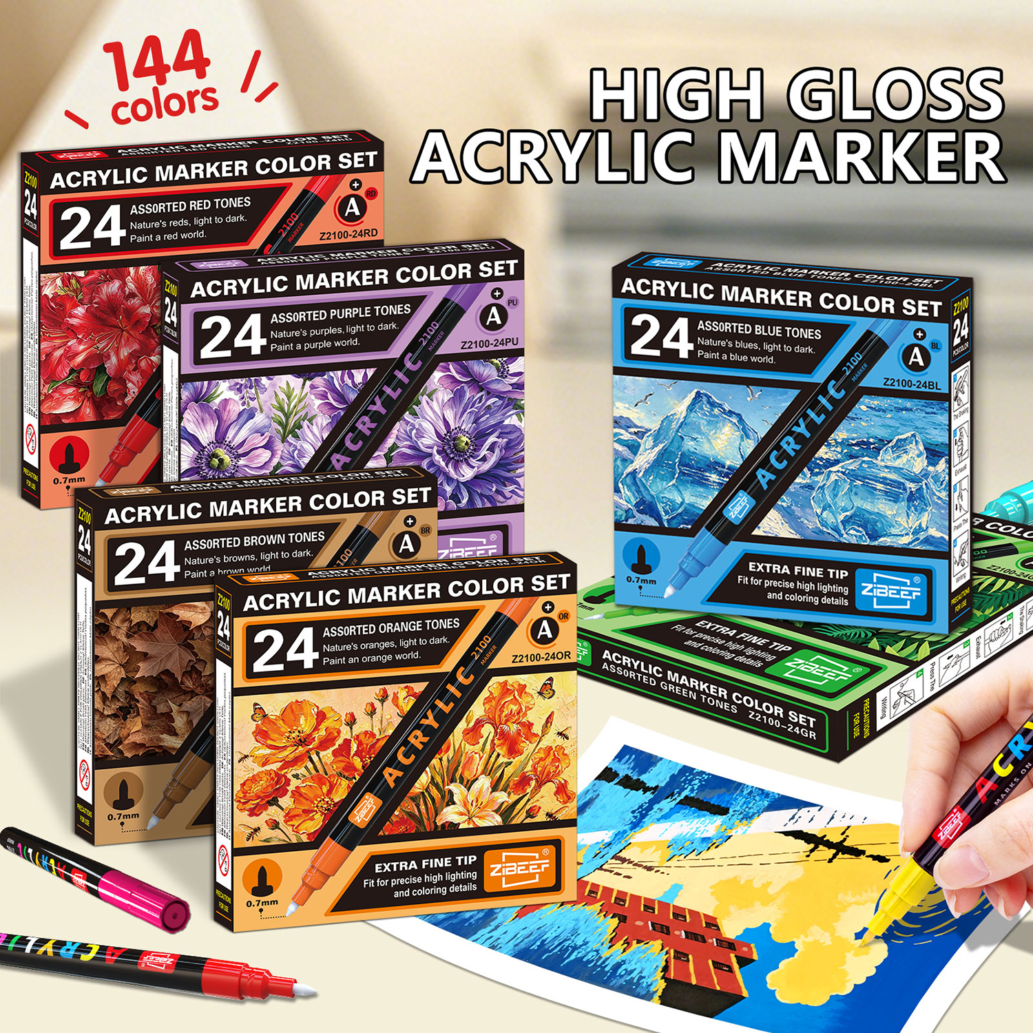 Extra Fine Tip Acrylic Paint P - Photography Art ulasan dan harga