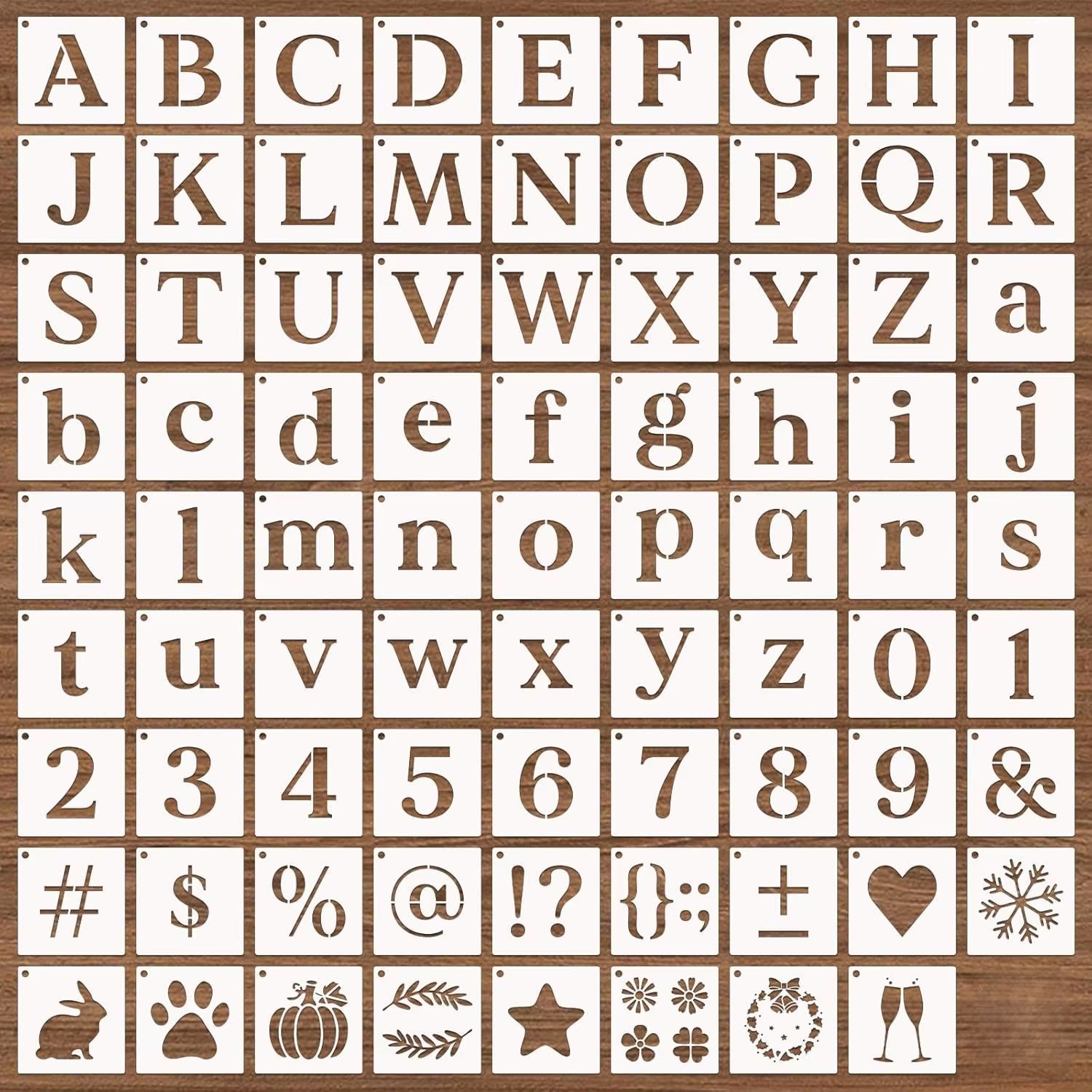 80-Piece Set of Alphabet, Numb - Photography Font ulasan dan harga